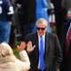 Mark Meadows high-fives a supporter at a Trump rally in Pennsylvania on October 31.